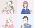 おしゃれなSNSアイコンイラスト描きます SNS/手書き/商用OK/アイコン/ブログ/挿絵 イメージ7