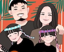 家族やペットと一緒に！イラスト描きます 先生への寄せ書きにもおすすめ！ イメージ10
