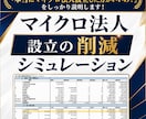 マイクロ法人設立の削減シミュレーションをします マイクロ法人専門税理士が国保・年金・税金の削減額を試算 イメージ1