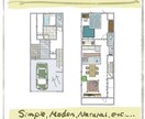 CAD→手描き図面を作成いたします ご希望のテイストで手描き図面にいたします イメージ1