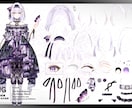 VTuberキャラクターデザイン承ります より目を惹く、華やかで個性的なデザインに イメージ9