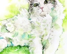 透明水彩で動物、ペットのイラストを手描きします 手描きの水彩画のイラスト原画を、ご自宅やプレゼント用に イメージ3