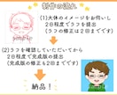 男女共★親しみやすさを大切にする方に選ばれています ★たった4日で！専任漫画家経験者が心を込めて制作♪表情差分有 イメージ4