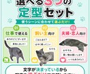 愛猫の写真で、毎日使えるLINEスタンプ作成します ｜申請するだけでOK！実用セリフ入り・透過PNG納品 イメージ3