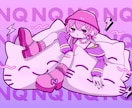 ピンク系のかわいいイラスト描きます 夢絵/イラストオーダー/可愛いキャラが好みの方へ イメージ6