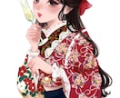 心ときめく和風・着物イラストを丁寧に制作します 世界観を大切にした和風・着物表現 イメージ5