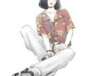 表情にこだわったファッションイラスト描きます 服やヘアスタイルだけでなく女性らしい表情を大切にしたイラスト イメージ1