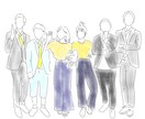 あこがれのあの人と！夢の似顔絵描きます 誕生日メッセージに添えていかがですか？ イメージ4