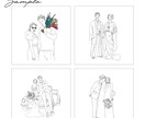ウェディング★結婚式に使えるイラストを描きます アイテムまでこだわりたいプレ花嫁におすすめです！ イメージ5