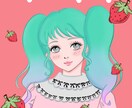 世界に１つだけのオリジナル作品を提供致します フリー素材では叶わない目を引くイラストでSNSを魅力的に！ イメージ6