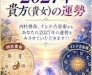 2027年貴方(貴女)の運勢をみます 四柱推命、インド占星術占い全般　柔軟におこたえします イメージ1