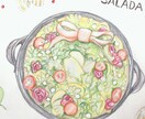 cafeのイラストを色鉛筆で描きます 色鉛筆で、手描きイラストです色鉛筆の優しいタッチのイラスト イメージ2