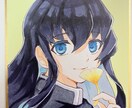 色紙に目を惹くイラスト制作します 色紙でお手元に可愛いをお届けします♪ イメージ1