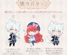 可愛いミニキャラ描かせていただきます アイコンやグッズ、貴方のocのデフォルメ化も対応可！！ イメージ2
