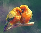 かわいいインコのイラストを描きます インコなどの鳥さんのリアルな絵を作りたい方に イメージ3