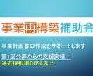 事業再構築補助金の申請書作成を支援します 最大1億円の補助を得られる本補助金の申請書作成支援いたします イメージ1