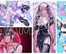 厚塗り・水彩系SNSアイコン、1枚絵お描きします かわいい・かっこいい系、闇・病み系の人間を描くのが得意です！ イメージ5