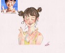 商用◎ 水彩タッチの優しい似顔絵お描きします SNSアイコン／記念日・ウエディングイラスト／名刺 など！ イメージ5