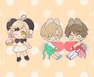 配信用・商用OK！かわいいちびキャラ描きます YouTube配信・サムネイルに！きゅるもちミニキャラ作成 イメージ4