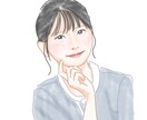 母の日　似顔絵ポストカード描きます 飾れる水彩風イラスト 大切な想いを形にしませんか？ イメージ8