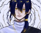 ダークで目を引くアイコンを作成します あなただけのアイコンを描きます イメージ1
