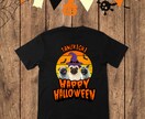 秋得 写真3枚ハロウィンTシャツ製作→納品します 【10月15日までの特価】写真3枚名前を入りTシャツ送ります イメージ1