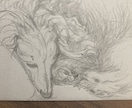 プロがペットの鉛筆肖像画制作いたします お写真から制作・デジタル画像納品。ハガキサイズ¥3,000♪ イメージ2
