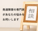 現役専門家が発達障害に関する相談をお受けいたします ／グレーゾーン、未診断でもOK イメージ1