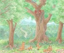 やさしいタッチで絵本挿絵、イラスト制作します 動物から人物まで丁寧に描きます イメージ4
