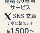SNS文章 見積もり専用サービスます プロフィール文や投稿文、ご相談ください イメージ1