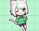 商用OK！先着でオマケ有！ミニキャラ制作します 先着で表情差分オマケ！パキっと目立つSDイラスト制作します！ イメージ3