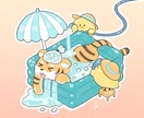 アイコン使用可！ゆるふわ可愛いイラスト描きます ★動物、人物、食べ物、どんなモノもゆるふわテイストに★ イメージ3