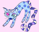 個性的でポップな動物イラスト制作します アイコン、挿絵、グッズ販売に！ペットの似顔絵も対応可能！ イメージ2