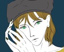 優しい、クール、オシャレなアイコン、似顔絵描きます スタイリッシュ24時間受付納品まで打ち合わせ後1週間以内 イメージ5