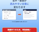 音声・動画の文字起こしと要約をします 整文＋要約つきで、そのまま使える文字起こし イメージ1