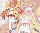明るくかわいいイラスト描きます パステルポップな色使いで明るく可愛イラストを描きます イメージ2