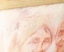 原画納品！手描き似顔絵で特別な贈り物を作成します キャンバスボードに絵の具と色鉛筆にてお描きいたします！ イメージ3