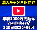 法人のYouTubeチャンネルをコンサルします YouTubeの再生数＆チャンネル登録者＆再生時間を増やす！ イメージ1