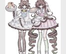 SNS◎商用◎♡キャラ立ち絵風イラストを描きます 格安♡急ぎの方♡可愛らしい絵柄であなた好みのキャラクターを！ イメージ1