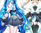 キラキラ可愛い立ち絵描きます 先着3名様！高クオリティで早い納品！IRIAMなどに！ イメージ2