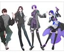 最短即日～！立ち絵制作します 表情差分何枚でも◎TRPGやゲーム素材、VTuber活動にも イメージ6