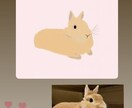 写真をもとに、世界に一枚のペット似顔絵を描きます 温かみのあるリラックス感溢れるイラスト イメージ4
