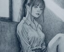 淡い雰囲気の人物画をシャーペンで描きます 人物、生物、無機物など繊細なタッチが得意です イメージ2