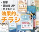 集客・売上UPに効果的なチラシをプロが制作します 修正回数の制限なし！｜初めての方でも歓迎！｜スピード納品可能 イメージ1