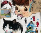 オシャレな落書き調の絵を作成します 鑑賞、インテリアへの活用で日常に差し色を！ イメージ1