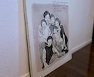 家族、子供、記念アート・プレゼントにも喜ばれます キャンバスプリント　サイズ W530×H455×D18mm イメージ4