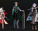 多様な色彩と躍動感のあるイラストを制作します 立ち絵の作成、キャラクターデザインはお任せください。 イメージ5
