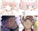 おまかせでかわいめ簡易イラスト描きます アイコンなどに:かわいめの絵柄のバストアップ絵をおまかせで！ イメージ1
