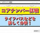 数秘術自動鑑定ツールを提供します コア数字と年運表をExcelで作成 イメージ3