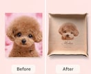 ペットを彫刻したうちの子レザートレイ作成します 本革に愛犬・愛猫を刻印｜名入れ・記念日入り｜メモリアルギフト イメージ5